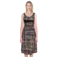 Unique Pattern Midi Sleeveless Dress by BangZart