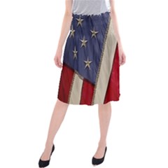 Usa Flag Midi Beach Skirt by BangZart