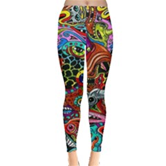 Vector Art Pattern Leggings  by BangZart