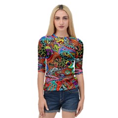 Vector Art Pattern Quarter Sleeve Tee