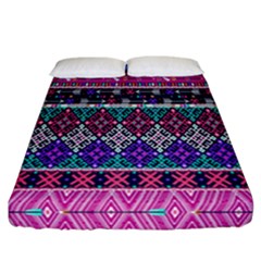 Tribal Seamless Aztec Pattern Fitted Sheet (california King Size)