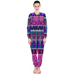 Tribal Seamless Aztec Pattern Onepiece Jumpsuit (ladies)  by BangZart