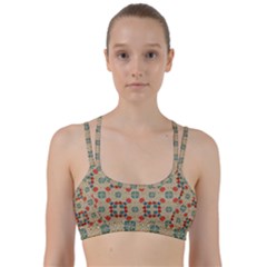 Traditional Scandinavian Pattern Line Them Up Sports Bra