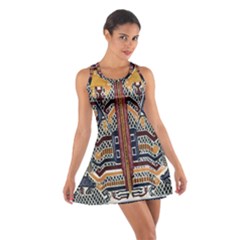 Traditional Batik Indonesia Pattern Cotton Racerback Dress