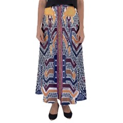 Traditional Batik Indonesia Pattern Flared Maxi Skirt by BangZart