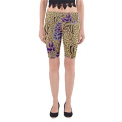 Traditional Art Batik Pattern Yoga Cropped Leggings