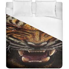 Tiger Face Duvet Cover (california King Size) by BangZart