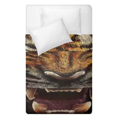 Tiger Face Duvet Cover Double Side (single Size) by BangZart