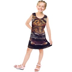 Tiger Face Kids  Tunic Dress