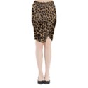 Tiger Skin Art Pattern Midi Wrap Pencil Skirt View1