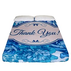 Thank You Fitted Sheet (queen Size) by BangZart