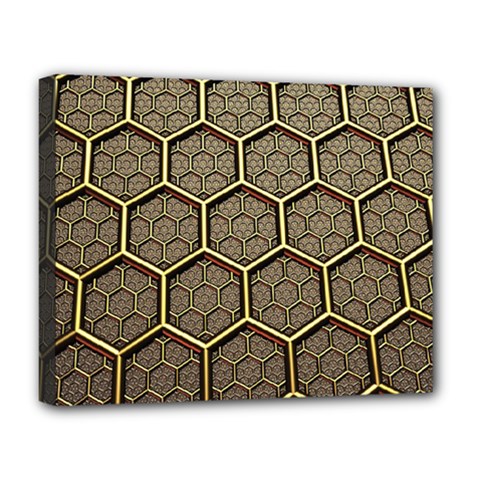 Texture Hexagon Pattern Deluxe Canvas 20  X 16   by BangZart