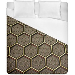 Texture Hexagon Pattern Duvet Cover (california King Size) by BangZart