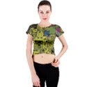 Technology Circuit Board Crew Neck Crop Top View1