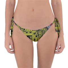 Technology Circuit Board Reversible Bikini Bottom