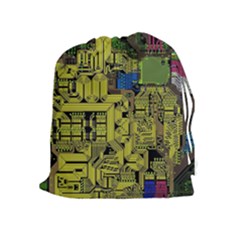 Technology Circuit Board Drawstring Pouches (extra Large)