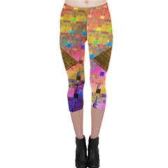 Technology Circuit Pentium Die Capri Leggings  by BangZart