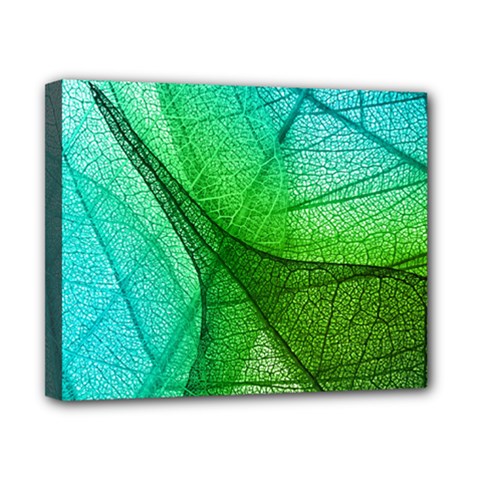 Sunlight Filtering Through Transparent Leaves Green Blue Canvas 10  X 8  by BangZart