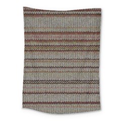 Stripy Knitted Wool Fabric Texture Medium Tapestry by BangZart