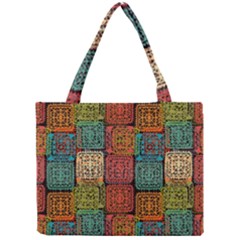 Stract Decorative Ethnic Seamless Pattern Aztec Ornament Tribal Art Lace Folk Geometric Background C Mini Tote Bag