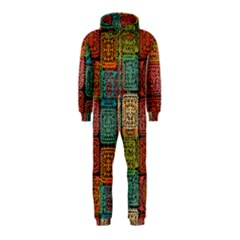 Stract Decorative Ethnic Seamless Pattern Aztec Ornament Tribal Art Lace Folk Geometric Background C Hooded Jumpsuit (kids)