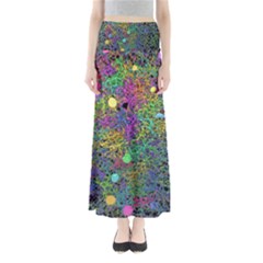 Starbursts Biploar Spring Colors Nature Full Length Maxi Skirt