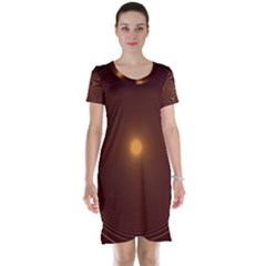 Spiral Vintage Short Sleeve Nightdress