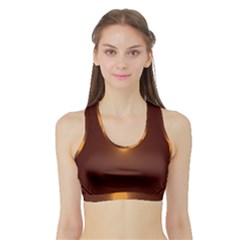 Spiral Vintage Sports Bra With Border