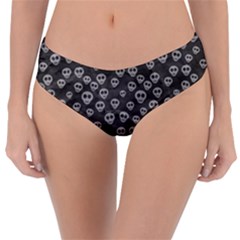 Skull Halloween Background Texture Reversible Classic Bikini Bottoms