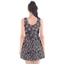 Skull Halloween Background Texture Scoop Neck Skater Dress View2