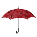 Red Peacock Floral Embroidered Long Qipao Traditional Chinese Cheongsam Mandarin Hook Handle Umbrellas (Small) View3