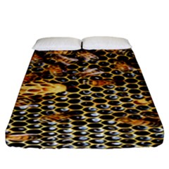 Queen Cup Honeycomb Honey Bee Fitted Sheet (king Size)