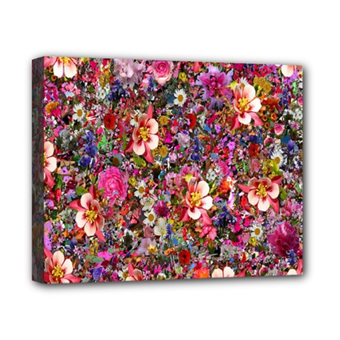 Psychedelic Flower Canvas 10  X 8  by BangZart
