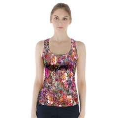 Psychedelic Flower Racer Back Sports Top