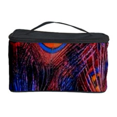 Pretty Peacock Feather Cosmetic Storage Case