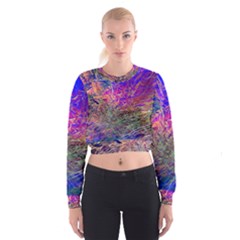 Poetic Cosmos Of The Breath Cropped Sweatshirt by BangZart