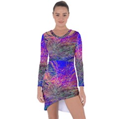 Poetic Cosmos Of The Breath Asymmetric Cut-out Shift Dress
