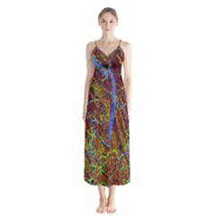 Neurobiology Button Up Chiffon Maxi Dress