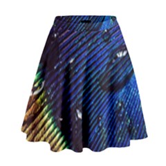 Peacock Feather Retina Mac High Waist Skirt