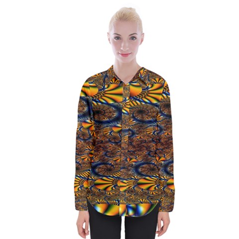 Pattern Bright Womens Long Sleeve Shirt by BangZart