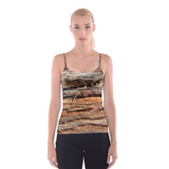 Natural Wood Texture Spaghetti Strap Top