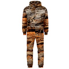 Natural Wood Texture Hooded Jumpsuit (men)  by BangZart