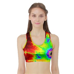 Misc Fractals Sports Bra With Border
