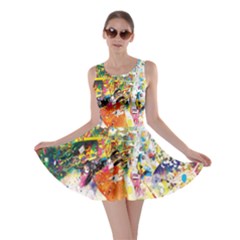 Multicolor Anime Colors Colorful Skater Dress by BangZart