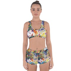 Multicolor Anime Colors Colorful Racerback Boyleg Bikini Set by BangZart