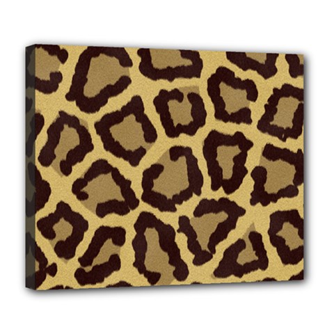 Leopard Deluxe Canvas 24  X 20   by BangZart