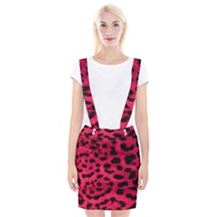 Leopard Skin Braces Suspender Skirt