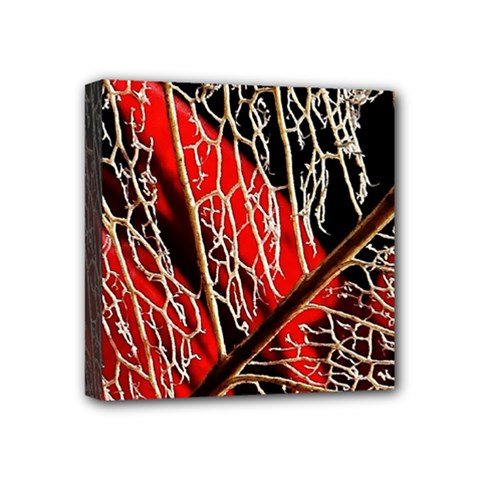 Leaf Pattern Mini Canvas 4  X 4  by BangZart