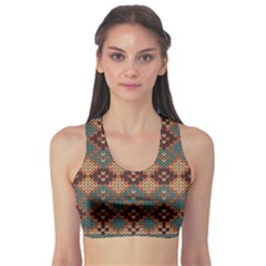 Knitted Pattern Sports Bra