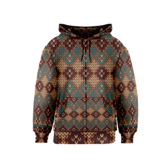 Knitted Pattern Kids  Zipper Hoodie